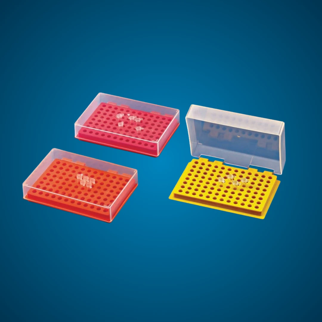 PCR Tube Rack with Hinges - Autoclavable